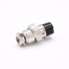 GX16 9 Pin Conector Straight Standard Type Female Pulg to Male Socket Rear Bulkhead Tipo de solda para cabo