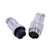 10 Pin Male Female Connector GX20 Straight Male and Female Metal Thread Circular Connector