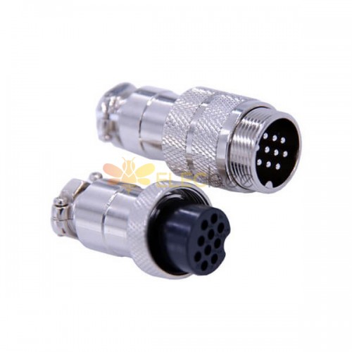 10pcs 10 Pin Aviation Plug GX20 Straight Male and Female Connector 10pcs 10 Pin Aviation Plug GX20 Straight Male and Female Conn