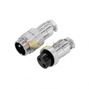 GX20 Aviation  connector  Male and Female (one Pair) 2pin StraightButt-Joint Type Solder Type IP65 whaterproof connector