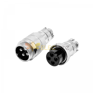 GX20 Aviation  connector  Male and Female (one Pair) 4pin StraightButt-Joint Type Solder Type IP65 whaterproof connector