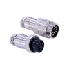 Wasserdichte Stecker und Steckdosen 15 Pin Aviation Connector GX20 Gerade Stecker und weibliche Butt-Joint-Steckverbinder