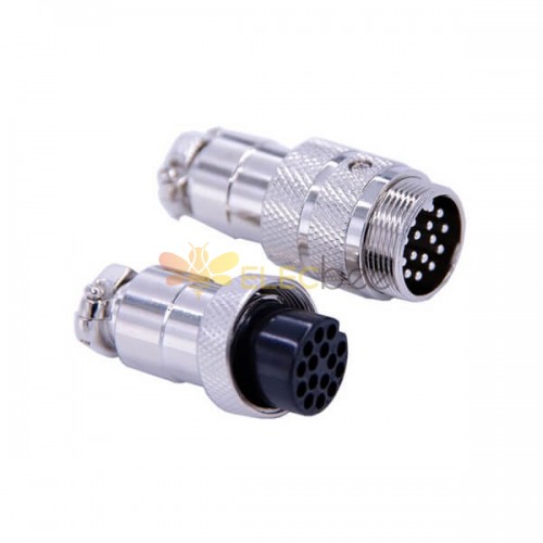 Bouchons et douilles imperméables 15 Pin Aviation Connector GX20 Straight Male and Female Butt-joint Connector