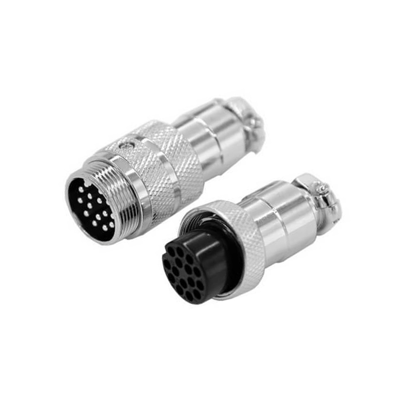 GX20 Aviation  connector  Male and Female (one Pair) 15pin StraightButt-Joint Type Solder Type IP65 whaterproof connector