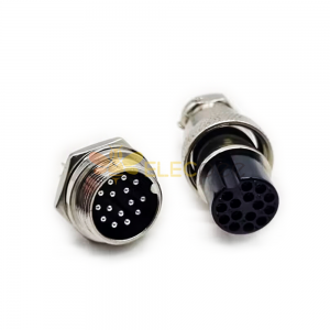 10pcs 15 Pin Connector Male Socket et Female Plug GX20