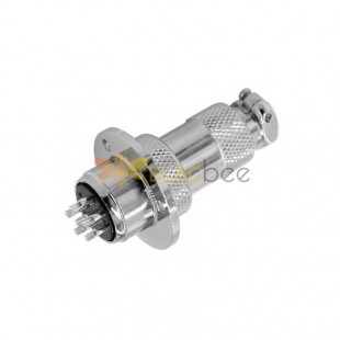 10sets GX20 Aviation  connector  Male and Female (one Pair) 6pin StraightFlange Solder Type IP65 whaterproof connector