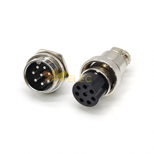 10pcs GX20 8 Pin enchufe de aire y socket recto IP55 impermeable macho / hembra conector