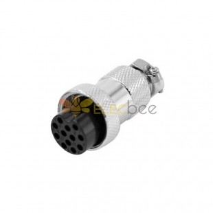 10sets GX20 Aviation Plug and Socket  Male and Female (one Pair) 12pin straightflange Solder Type IP67 whaterproof connector