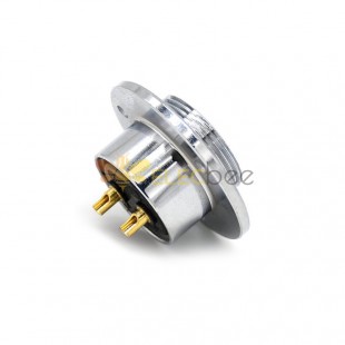 GX20 Aviation Socket  male 2pin straightflange Solder Type IP67 whaterproof connector