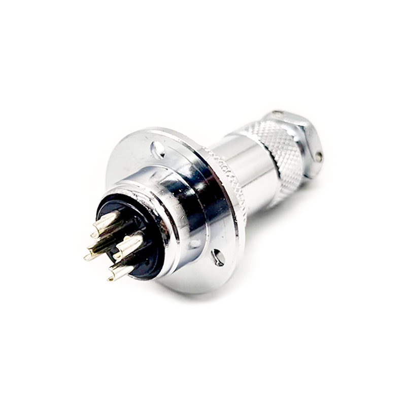 GX20 Aviation  connector  Male and Female (one Pair) 4pin StraightFlange Solder Type IP65 whaterproof connector