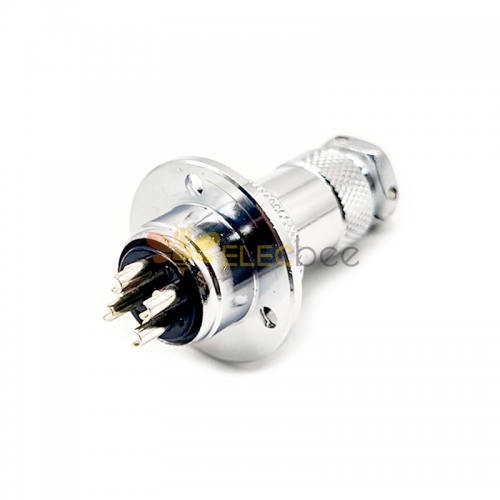 GX20 Aviation  connector  Male and Female (one Pair) 4pin StraightFlange Solder Type IP65 whaterproof connector