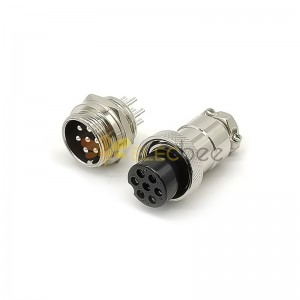 10sets GX20 Aviation  connector  Male and Female (one Pair) 7pin StraightPanel mount Solder Type  connector