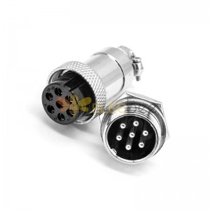 10sets GX20 Aviation  connector  Male and Female (one Pair) 7pin StraightPanel mount Solder Type IP65 whaterproof connector