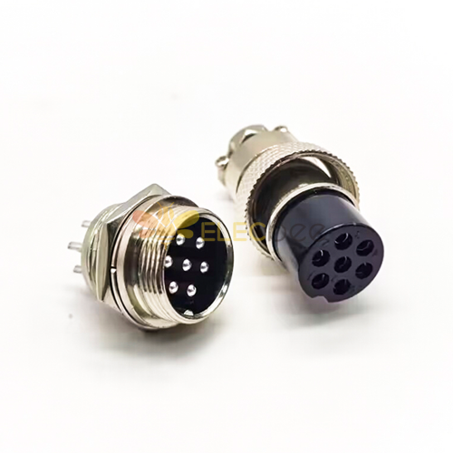 Aviation Cable Connector GX20 Uxcell 7 Pin Round Female Plug Male 