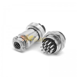 10sets GX20 Aviation  connector  Male and Female (one Pair) 14pin StraightPanel mount Solder Type IP65 whaterproof connector