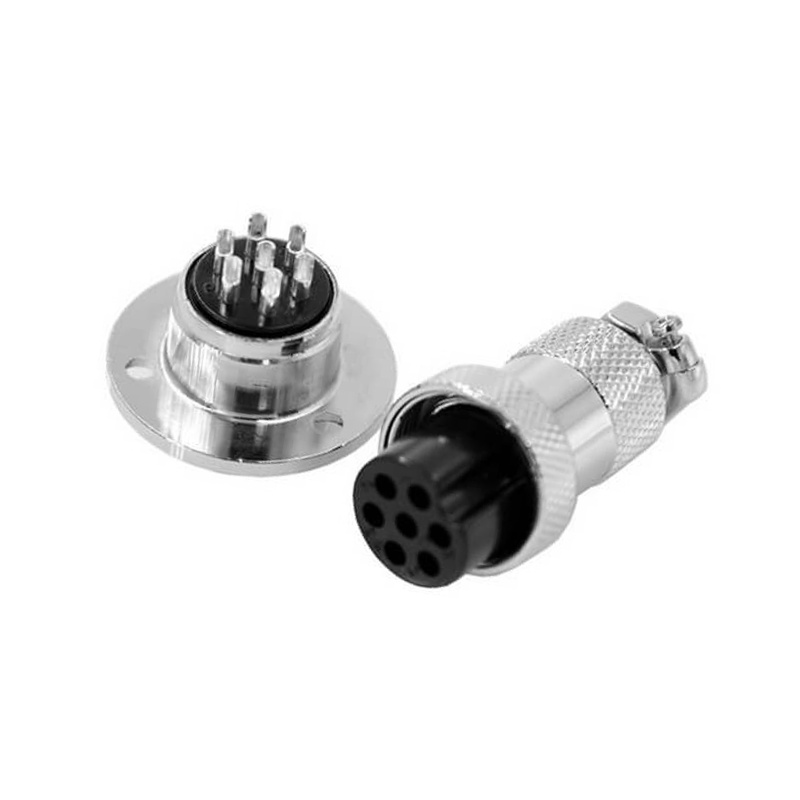 GX20 Aviation  connector  Male and Female (one Pair) 7pin StraightFlange Solder Type  connector