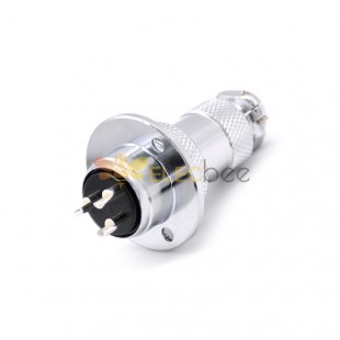 GX20 Aviation Plug and Socket  Male and Female (one Pair) 3pin straightflange Solder Type IP67 whaterproof connector