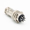 GX20 8 Pin Connector Straight Standard Type Female Pulg to Male Socket Rear Bulkhead Solder Type For Cable