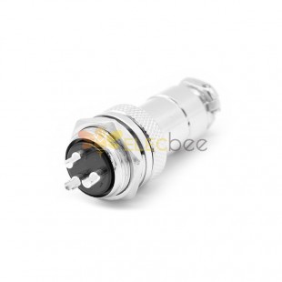 GX20 Aviation  connector  Male and Female (one Pair) 3pin StraightPanel mount Solder Type IP65 whaterproof connector