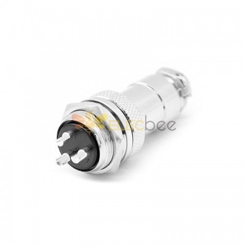 GX20 Aviation  connector  Male and Female (one Pair) 3pin StraightPanel mount Solder Type IP65 whaterproof connector