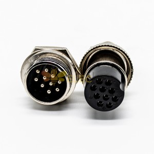 Gx20 Panel Mount Connector 10 Pin Straight Male und Female Circular Aviation Connector