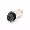 GX20 Plug 8 Pin Мужская женская панель Металл 180 градусов Солдер Тип для кабеля