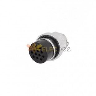 10sets GX25 Aviation Plug  female 12pin straightcable line Solder Type IP67 whaterproof connector