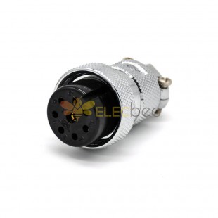 8 Pin Plug cabo GX25 Straight Aviation Connector e Plug Feminino