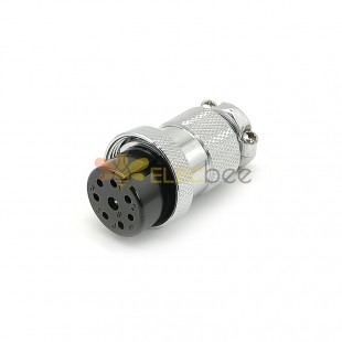 GX25 Aviation  connector  female 8pin Straightcable line Solder Type IP65 whaterproof connector