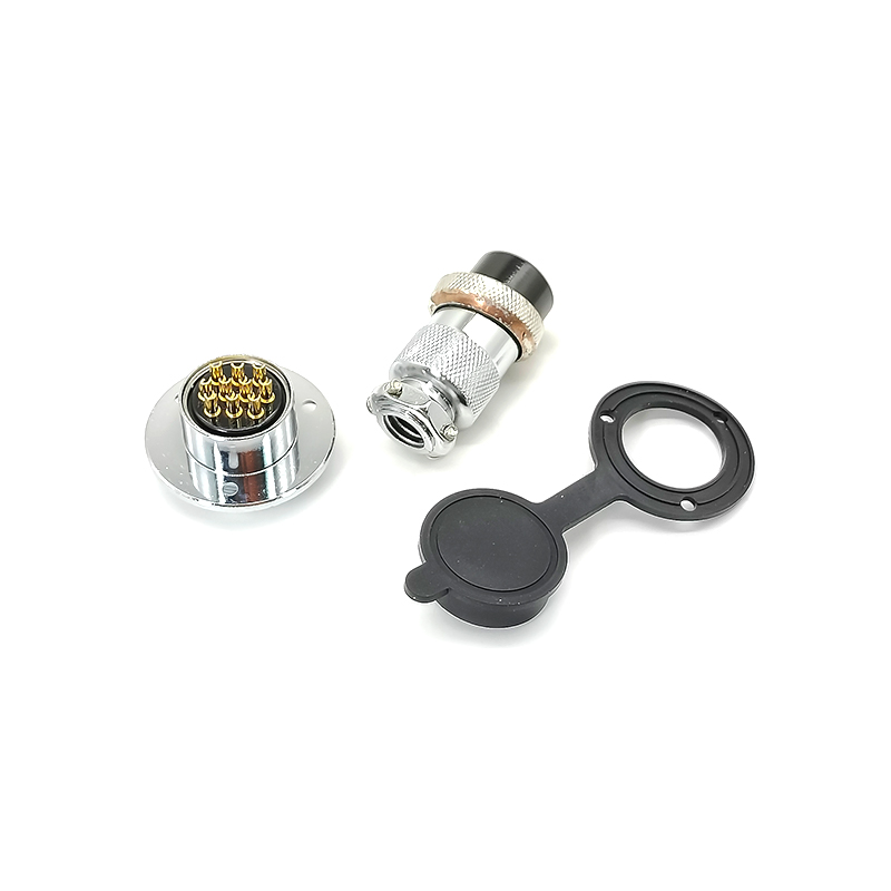 GX25 Aviation  connector  Male and Female (one Pair) 10pin StraightFlange Solder Type IP65 whaterproof connector