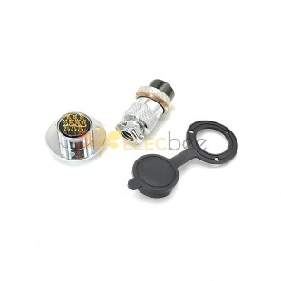 GX25 Aviation Plug and Socket  Male and Female (one Pair) 10pin straightflange Solder Type IP67 whaterproof connector