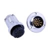 Round Metal Flange 14 Pin Conector GX30 Straight Male Female Plug and Socket 2sets Round Metal Flange 14 Pin Connector GX30 Stra