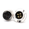 4 Pin Connector Homme Femme GX35 Straight Cable Metal Female Cable Plug Male Panel Receptacles