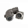 P28 Conector hembra de 7 pines y conector macho, juego recto, conector P28K4S + pin P28J4A