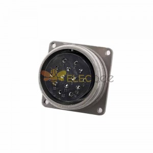 Connettore aeronautico P40 con flangia inversa presa femmina a 14 pin P40K3A