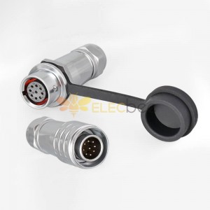 Metal Aviation Industrial SF12-9 Pin Macho Hembra Docking Camera Cable Impermeable Circular Push-Pull Quick