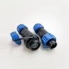 2 Pin Connector butt Waterproof Male Plug & Female Socket one pair in line Solder Type