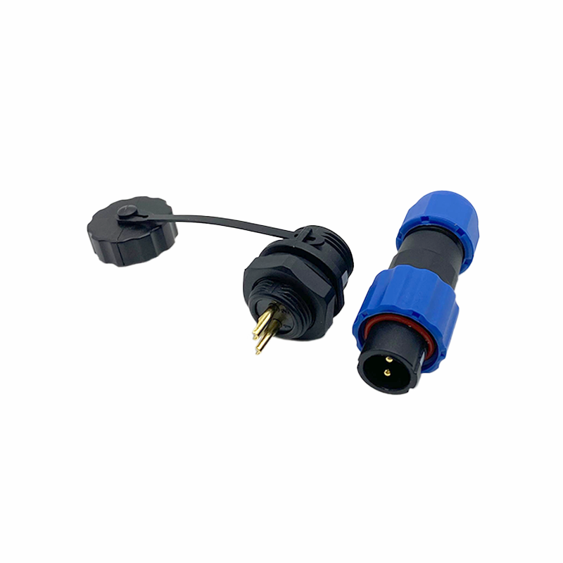 Connecteur SP13 IP68 Plug Socket 2 Pin Connecteur de câble d’alimentation étanche
