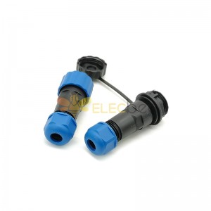 Connector SP17 Series 9 pin Male Plug & Female Socket In-line Waterproof butt Connectors