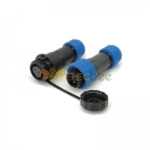 Conector impermeable de 2 pines IP68 Cable Socket Tipo en línea