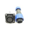 SP17 IP68 maschio Plug & FeMale Socket 4 foro flangia pannello montaggio SP17 7 pin Connettore