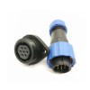 Conector Elecbee IP68 SP17 masculino Plug & FeMale Soquete 2 furo flange painel montagem SP17 7 pinos Conector