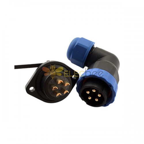 Conector impermeable IP67 SP21 5 Pines enchufe para exterior Led Paisaje