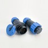 SP21-Buchse IP68 Wasserdichter Connetor 7-poliger Inline-Buchsenstecker & Stecker SP21-7-poliger Stecker