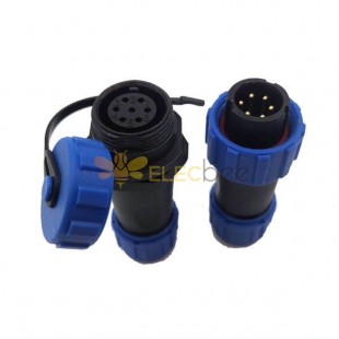 Conector de cabo de acoplamento threaded SP21 Série 7 Pin Aviação Plug Socket