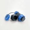 Waterproof SP21 Series IP68 Female Plug & Male Socket Rear-nut Mount Straight SP21-4 Pins Waterproof Aviation Connector