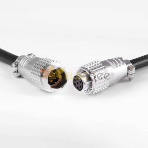 TP16 7 Pin Plug Male and Female Docking Cable Connector Straight Cable Plug