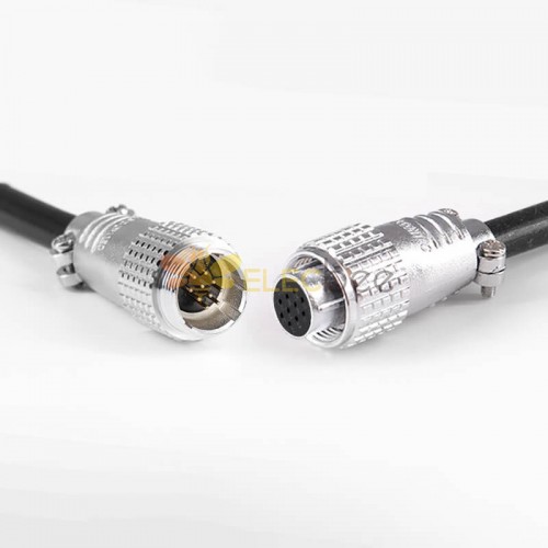 TP20 10 Pimli Erkek ve Dişi Bağlantı Kablosu Konnektörü Düz Kablo Fişi