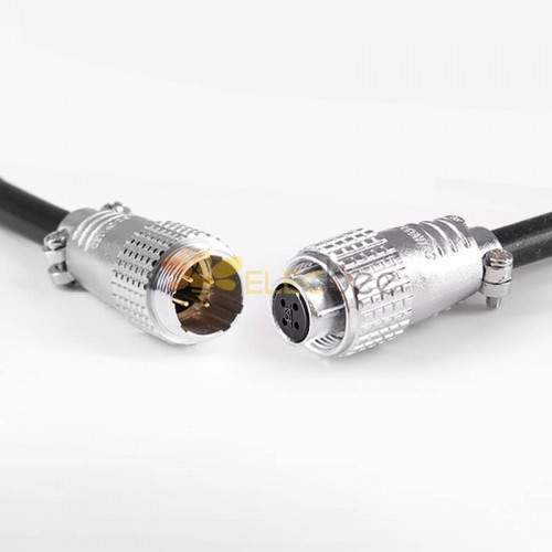 Connecteur d\'aviation mâle et femelle TP20 4 broches connecteur de câble d\'amarrage prise de câble droite