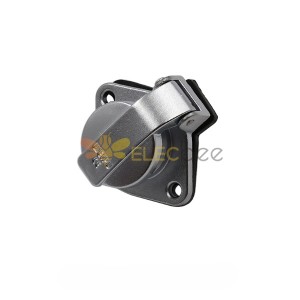 5pin Female Jack WF16 Socket with Cap Panel Mount Aviation Waterproof Connector 2-hole Flange ZG Jack